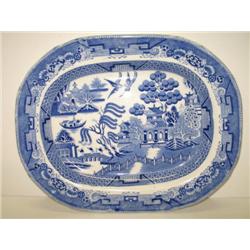 BLUE WILLOW PLATTER