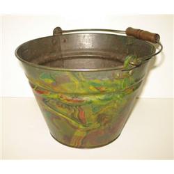 ANTIQUE BUCKET & MARBLES