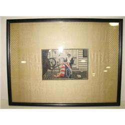 PATRIOTIC LINEN PRINT