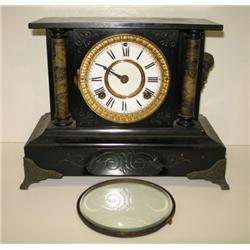 EBONIZED MANTEL CLOCK