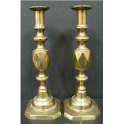 PERIOD BRASS CANDLESTICKS