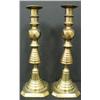 Image 1 : PERIOD BRASS CANDLESTICKS