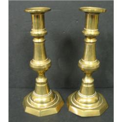 PERIOD BRASS CANDLESTICKS