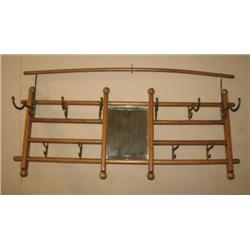 OAK COAT RACK