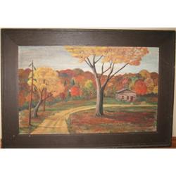 OIL ON BOARD PAINTING