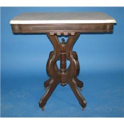 VICTORIAN MARBLE TOP TABLE