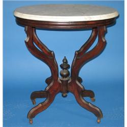 VICTORIAN MARBLE TOP TABLE