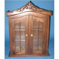MAHOGANY WALL CABINET
