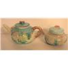 Image 1 : MAJOLICA TEAPOT & SUGAR DISH