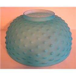 BLUE SATIN GLASS SHADE