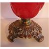 Image 2 : RED GLASS TABLE LAMP