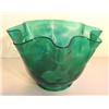 Image 1 : GREEN GLASS LAMP SHADE
