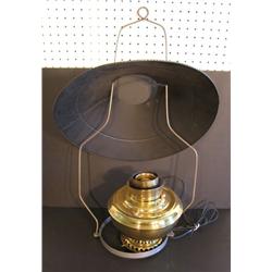 BRASS HANGING STORE LAMP
