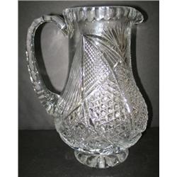 AMERICAN CUT GLASS PITCHER