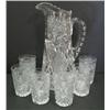 Image 1 : 7 PIECE CUT GLASS SET