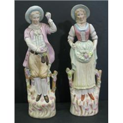 BISQUE COLONIAL STATUETTES