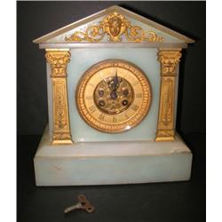 JADEITE MANTEL CLOCK