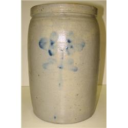 BLUE DECORATED CROCK