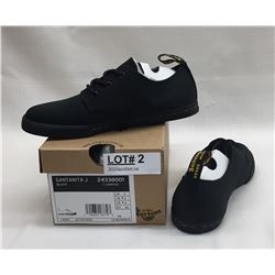 SIZE 4 BLACK T CANVAS SHOES