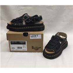 SIZE 5 BLACK GRIZZLY SANDALS