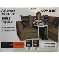 DOMESTIO ADJUSTABLE TV TABLE