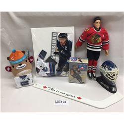 LOT OF COLLECTIBLE HOCKEY ITEMS