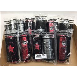 11 MINIATURE HOCKEY STAR STICKS IN CASES