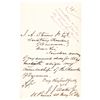 Image 1 : 1864-Date Civil War period General JOHN JACOB ASTOR JR. Autograph Letter Signed