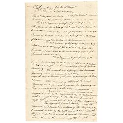 War of 1812 Connecticut 4th Brigade Militia Orders