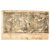 Image 1 : War of 1812 Hand-Colored Print of the 1812 Indian Savages Battle Scene