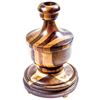 Image 1 : 1927 USS Constitution Rennovation Wood Use Large Decorative Candlestick Holder