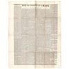 Image 1 : 1842 Tyler State of the Union Broadside, by THE MADISONIAN Extra Washington