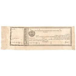 c. 1786, PA, 6% Bond, Anderson PA-13