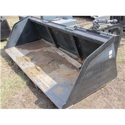 SKID STEER MOUNTED SMOOTH BUCKET (90")