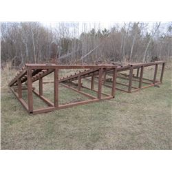 2 STEEL WASH RACKS/RAMPS