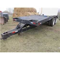 TANDEM AXLE 27' PINTLE HITCH EQUIPMENT TRAILER