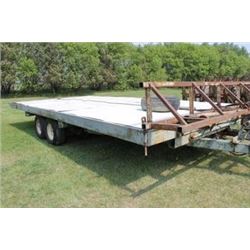 12' x 24' Tandem Axle Bale Trailer (homebuilt)