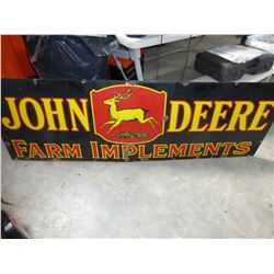 JOHN DEERE PORCELAIN DEALER SIGN