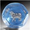Image 1 : 15: Baccarat 1955 Taurus Zodiac Sulphide Paperweight