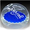 Image 2 : 39: Rithner Imperial Glass Frit Logo Paperweight