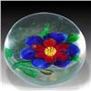 Image 2 : 74: Chinese Red And Blue Flower Paperweight