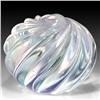 Image 1 : 92: David Salazar 2004 Iridescent Swirl Paperweight