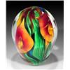 Image 2 : 208: Peter Raos 2001 Amber Lily Paperweight