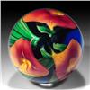 Image 3 : 208: Peter Raos 2001 Amber Lily Paperweight