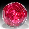 Image 2 : 228: Selkirk Glass 1986 Faceted Rose Paperweight