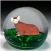 Image 1 : 249: Tom St Clair Studio Glass Cow Paperweight
