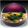 Image 1 : 254: William Manson 1980 Green Salamander Paperweight