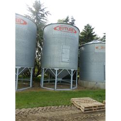 Bin 11 - Butler 14' Corrugated on Miller Hopper with Skid and Aeration Tube
