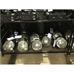 SHELF LOT OF 9 DK 56K STROBE LIGHTS