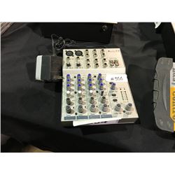 LTO S-6 6-CHANNEL MIXING CONSOLE, WITH POWER ADAPTER